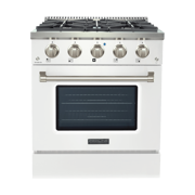 Proline PLSR 30, 36, and 48" Gas Range - 15,000 BTUs Available in Stainless Steel, Matte Black, Gloss White options