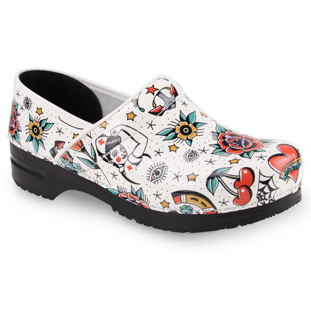 Rockabilly Women's Clog in White
