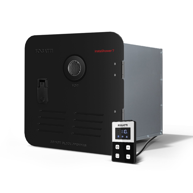 Fogatti InstaShower 7, 48,000 BTU RV Tankless Water Heater with Door
