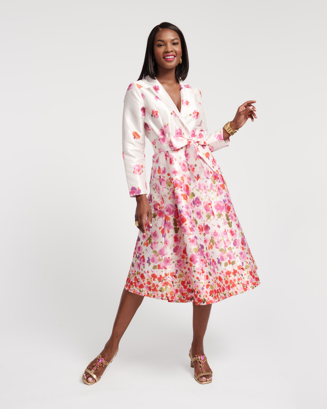 Lucille Wrap Dress Pocket Full of Posies
