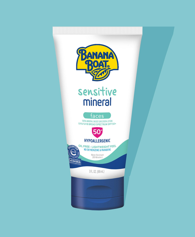 Banana Boat® Sensitive 100% Mineral Face Lotion SPF 50+