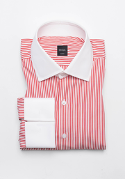 Red Narrow Stripes Shirt