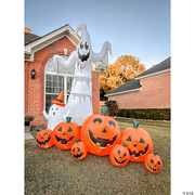 12 Ft. Blow-Up Inflatable Floating Ghost with Built-In LED Lights Outdoor Yard Decoration