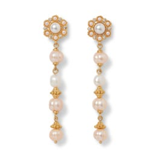 Philippine Pearl Linear Drop Earrings