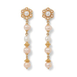 Philippine Pearl Linear Drop Earrings