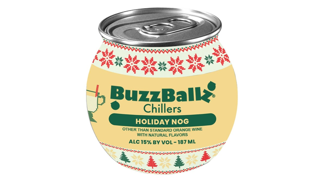 BuzzBallz Chillers Holiday Nog Can (187 ml)