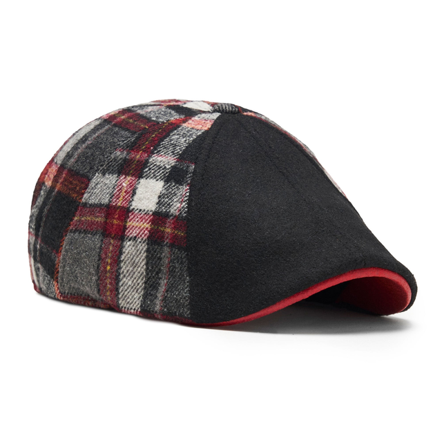 The Vampire Head Boston Scally Cap - Blood Moon Plaid