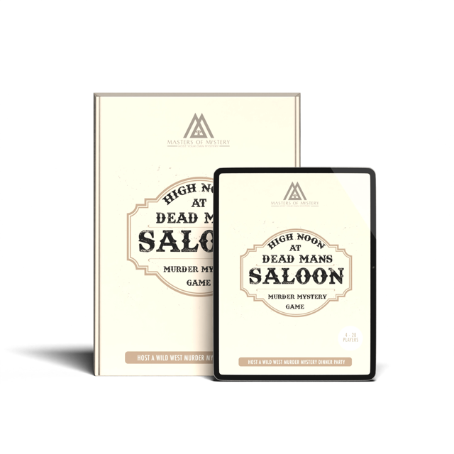 Wild West Cowboy Murder Mystery Host Your Own Game Kit