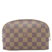LOUIS VUITTON PM Damier Ebene Cosmetic Pouch Brown