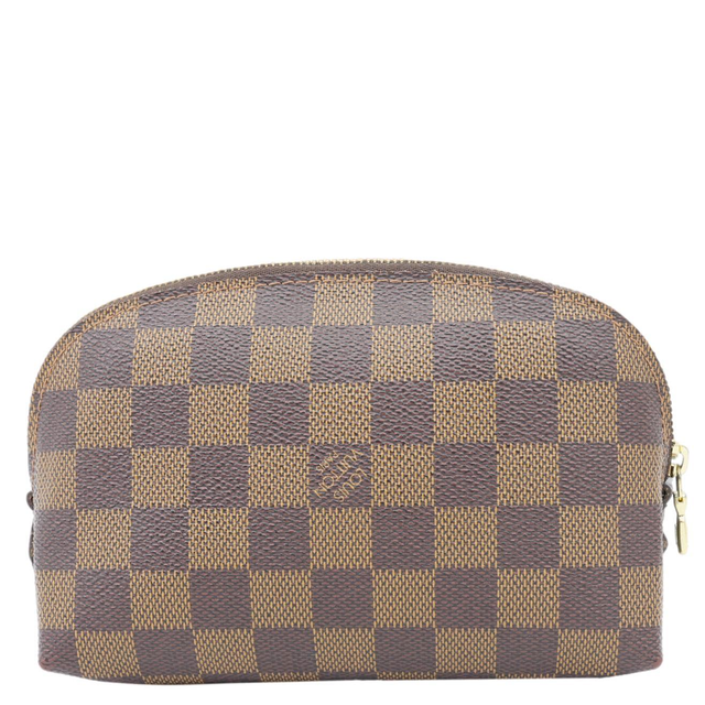 LOUIS VUITTON PM Damier Ebene Cosmetic Pouch Brown