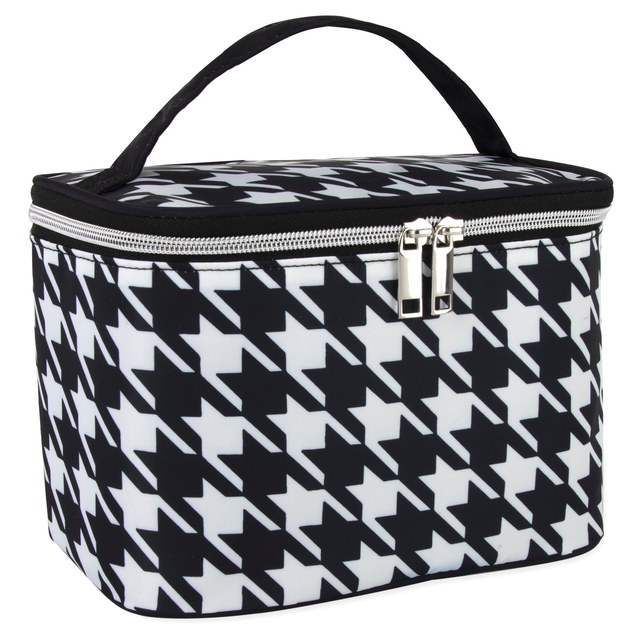 Cosmetic Travel Case - Houndstooth Print