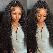 Ishow 40 Inch Long Human Hair Undetectable HD Lace Wigs 13x6 Full Lace Frontal Wigs Straight Hair/Body Wave/Loose Deep Wave/Deep Wave Pre Plucked Wigs 250% Density