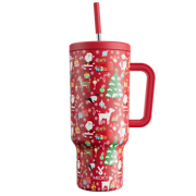 40oz Tumbler With Straw Christmas Collection