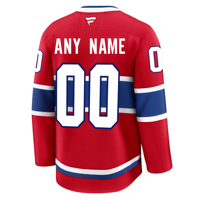 Customizable Montreal Canadiens 2024 Fanatics Premium Official NHL HOME Jersey