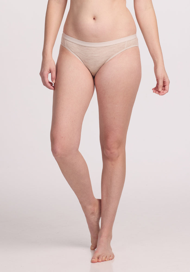 Roxie Bikini Underwear - Cream Heather