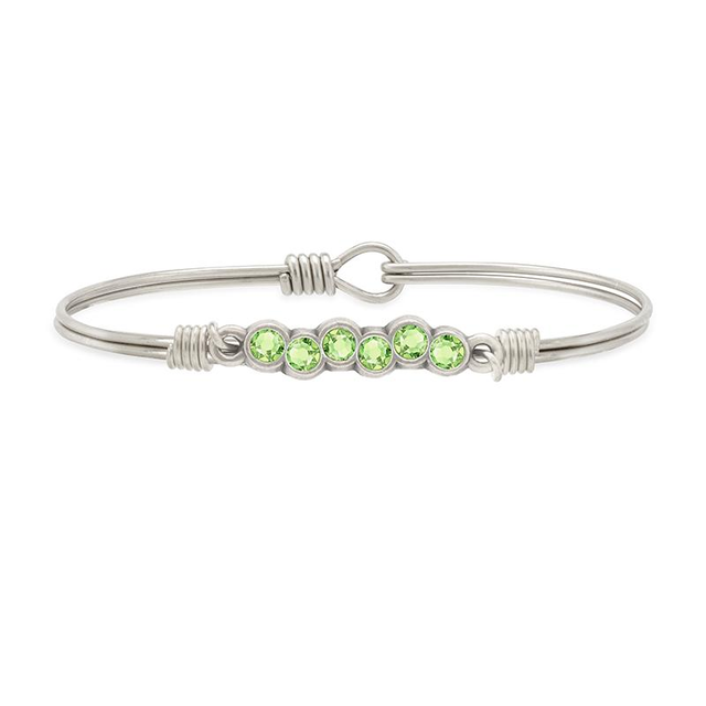 August Starlight Birthstone Bangle Bracelet