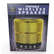 2.75 Mini Wireless Portable Speaker Gold Silver Assorted