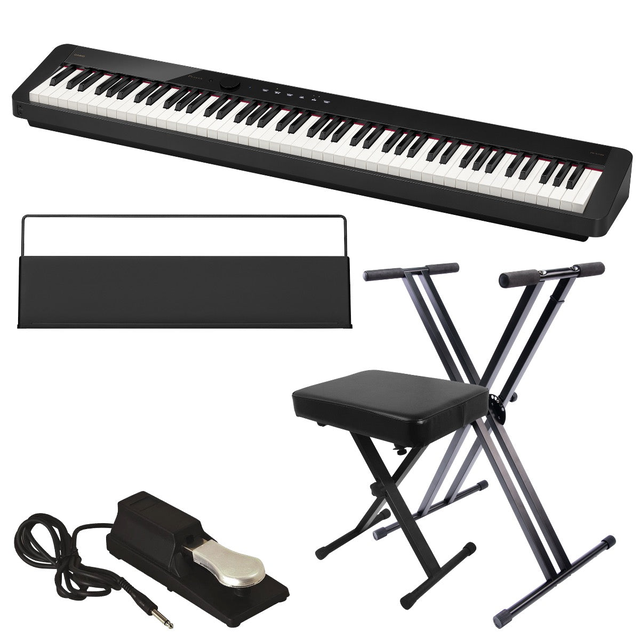 Casio Privia PX-S1100 Digital Piano - Black KEY ESSENTIALS BUNDLE