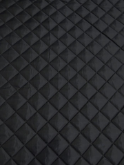 Quilted Polyester Batting Upholstery Fabric / Black / Sold By The Yard