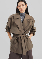Vesoul Short Trench - Brown