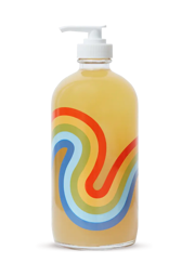 Mind and Body Wash Refillable Glass