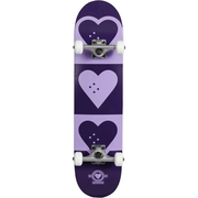 The Heart Supply Quadron Logo Complete Skateboard - Purple 7.5"