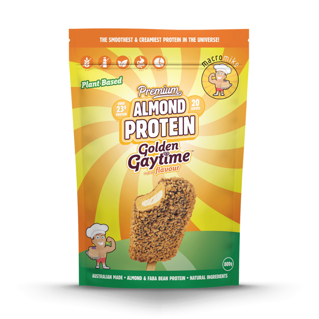 Macro Mike x Golden Gaytime Almond Protein (800g Bag)
