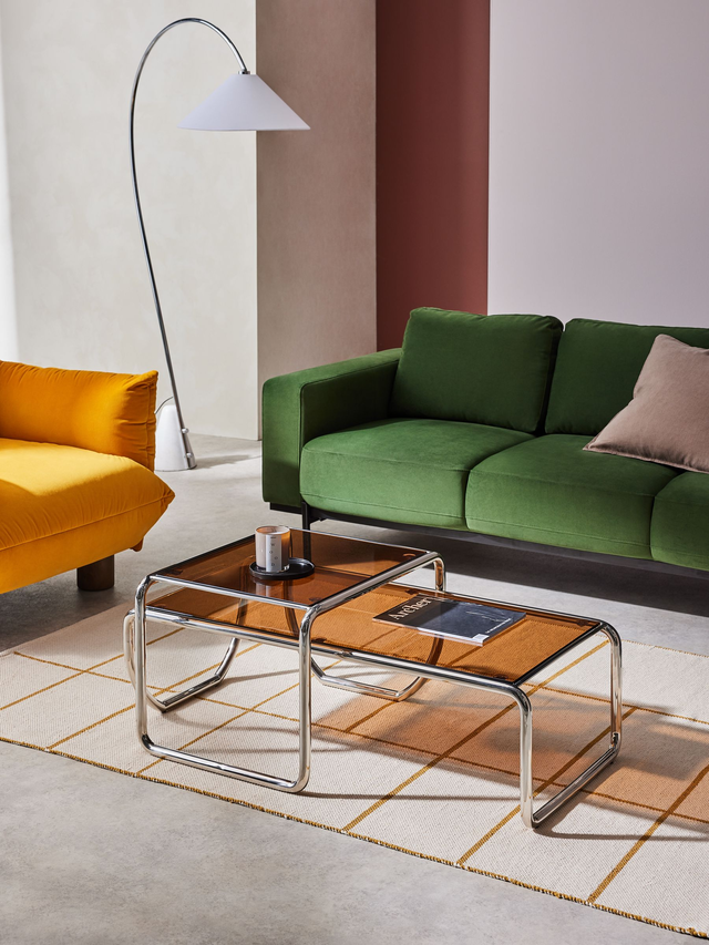 Dunston Coffee Nest in Amber Glass