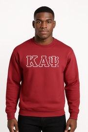 Kappa Alpha Psi Crewneck Sweatshirt - Kappa 2 Day Ship Twill Crewneck Sweatshirt