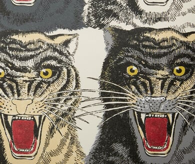 Tiger face print wallpaper