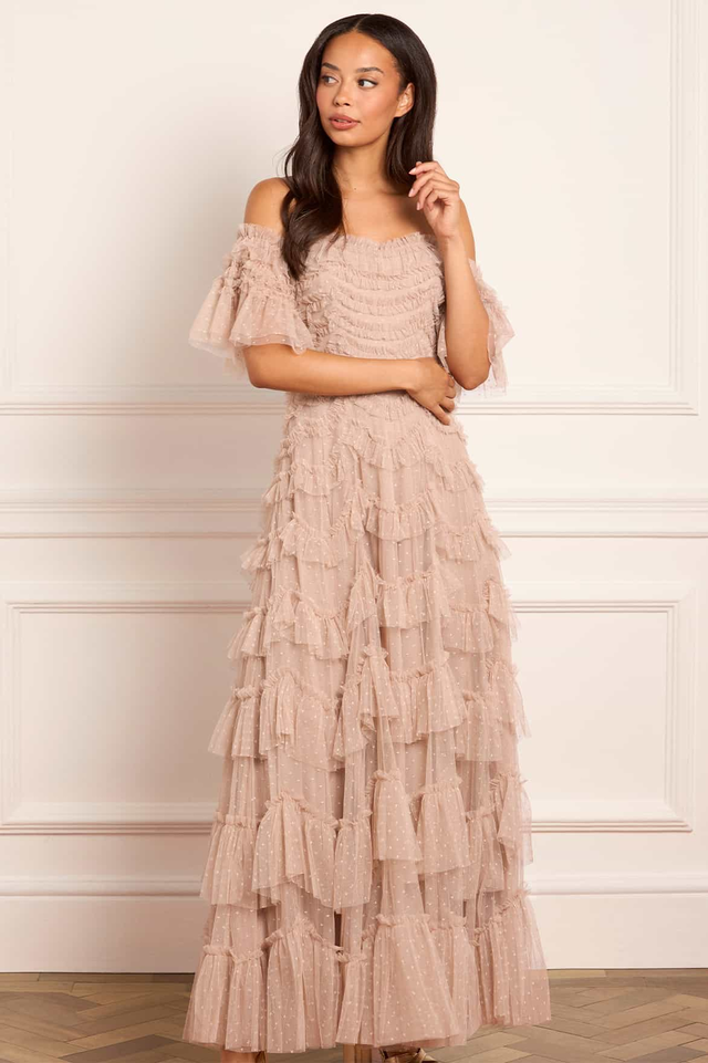 Aviana Off-Shoulder Gown