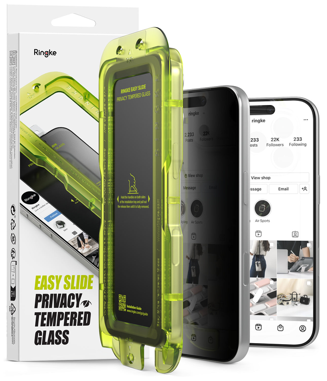 iPhone 17 Pro Screen Protector | Easy Slide Privacy Tempered Glass