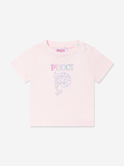 Baby Girls Logo T-Shirt in Pink