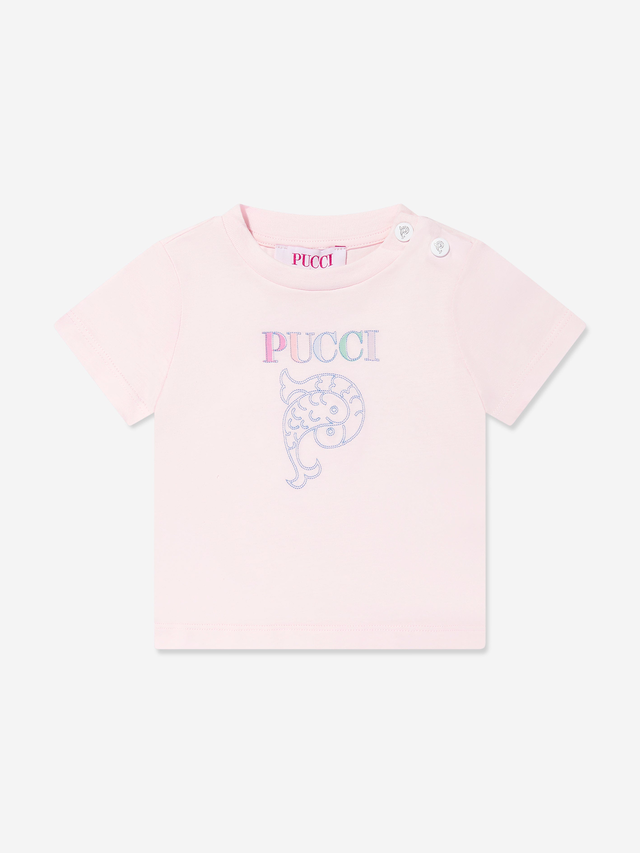 Baby Girls Logo T-Shirt in Pink
