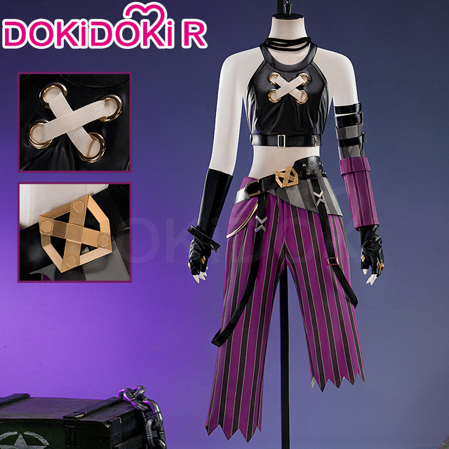 【Partial Size Ready For Ship】【Size XS-3XL】DokiDoki-R Game Cosplay Jinxx Costume