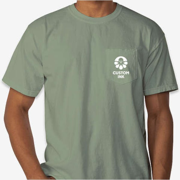 Comfort Colors 100% Cotton Pocket T-shirt