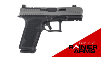 Dusk 19R (Rainier Spec) w/GG Slide, Black Frame, Blk Ported Barrel, NF Lower 1/3 Sights, Flat Trigger w/ GG safety