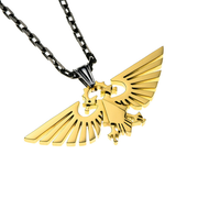 Starforged Warhammer 40000 Imperial Aquila WH40 Men's Stainless Steel Necklace Gold Plated Pendant
