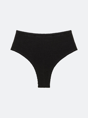 BALBOA HIGH WAISTED BIKINI BOTTOM - BLACK