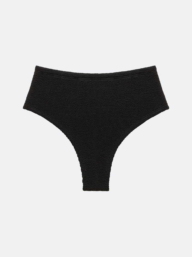 BALBOA HIGH WAISTED BIKINI BOTTOM - BLACK