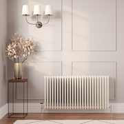 Milano Windsor - White Traditional Horizontal Four Column Radiator - Choice of Size