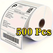 500pcs of Thermal Label Printing Paper Measuring 10.16×15.24 Cm, Suitable for Transportation Waybills, Self-* Stickers, with 500 Labels Per Roll, Thermal *, Label For Brother, Shipping Label *