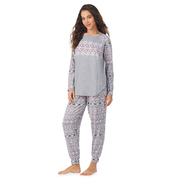 Brushed Sweater Knit Long Sleeve Pajama Set