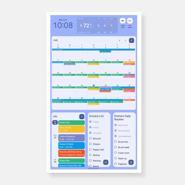 32" Cozyla Calendar+ 2