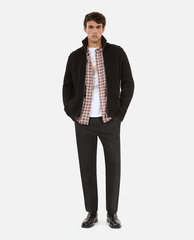 Black cotton cardigan