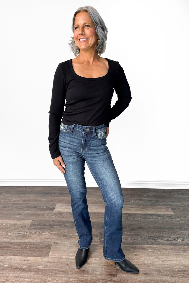 * 3 DIFFERENT LENGTHS! Judy Blue One For You, Me, And Her High-Rise Slim Fit Bootcut Denim