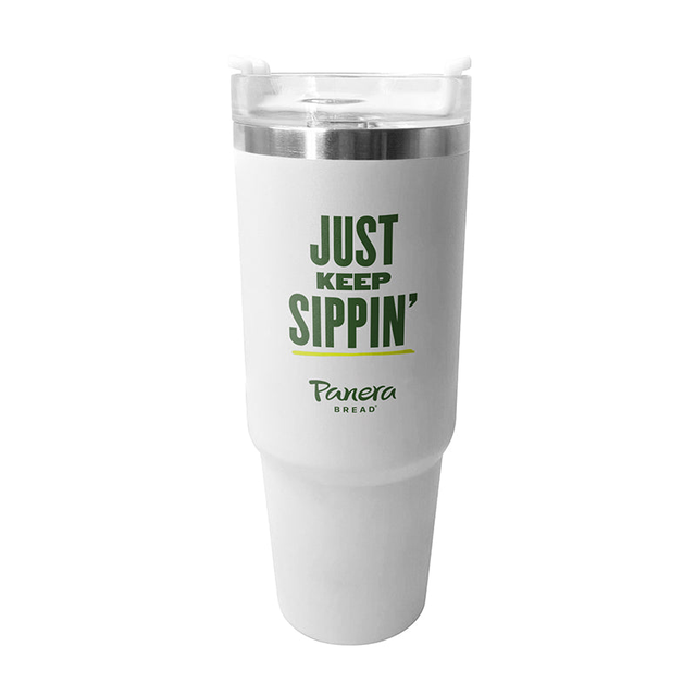 Just Keep Sippin' Tumbler with Straw
