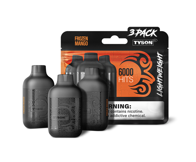 Tyson 2.0 Lightweight 6000 Hits 3 Pack Vape