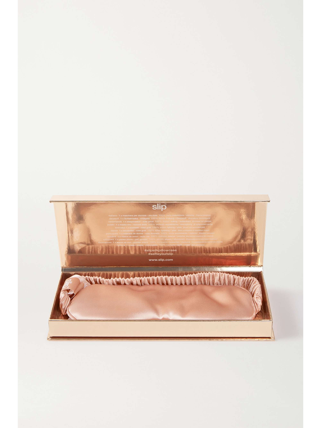 Silk eye mask - rose gold - One Size