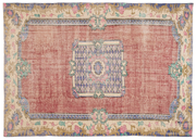 6' X 9' Vintage Distressed Rug, Purple - Nivira